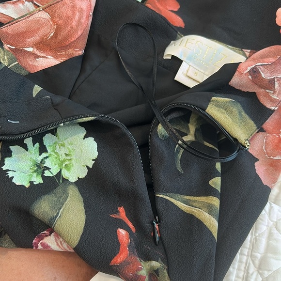 MESTIZA Althea Crepe Floral Print Midi A-Line Skirt - Picture 12 of 16